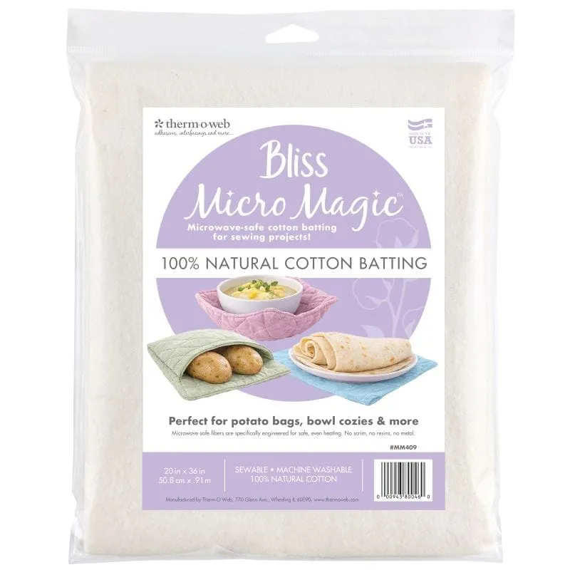HeatnBond Bliss Micro Magic molleton coton 50 cm x 91 cm