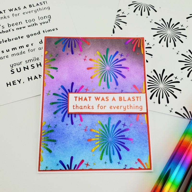 Deco Foil Toner Star Spangled carte A2 8 feuilles