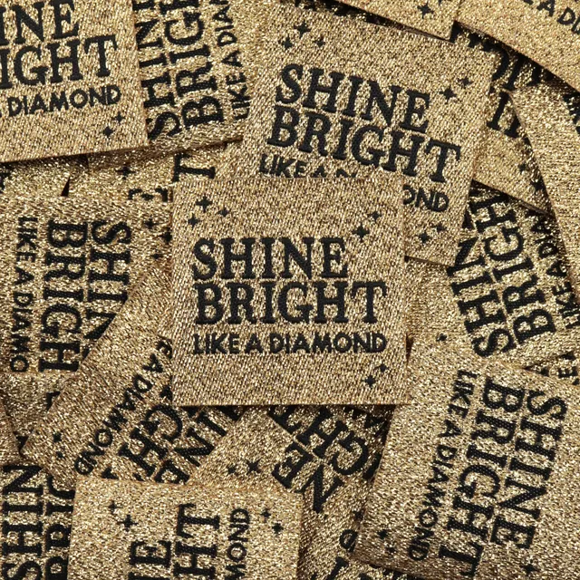 Bohin Étiquettes à coudre Shine bright étiquette tissée 3,5 cm