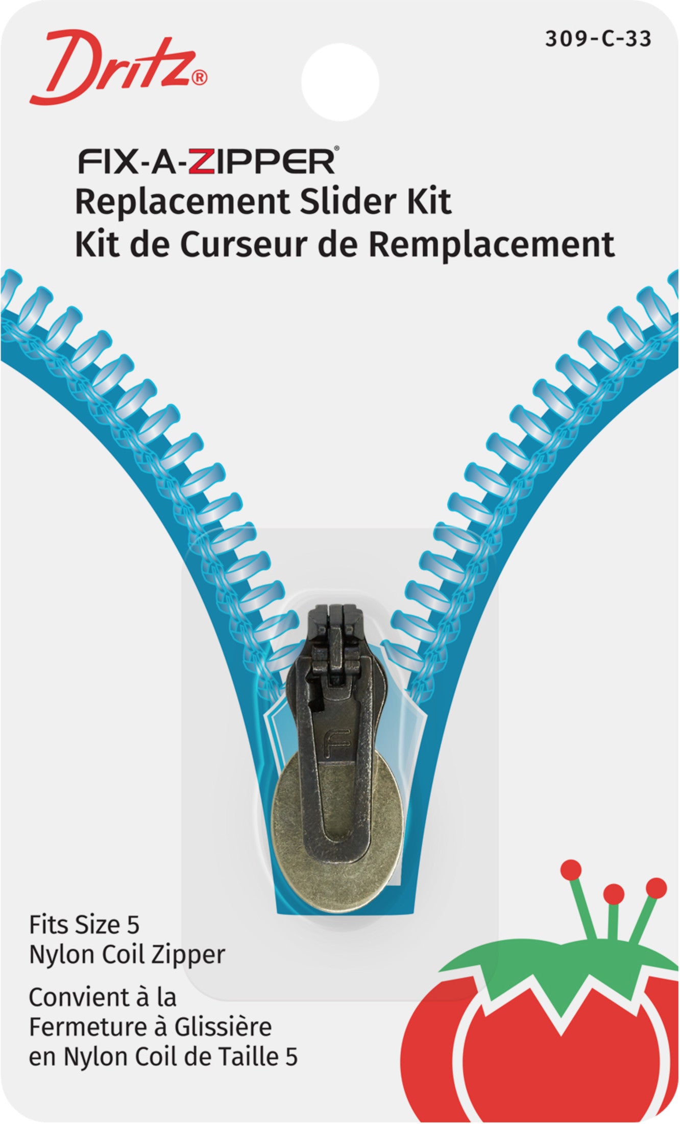 Dritz Fix-A-Zipper curseur fermeture nylon taille 5