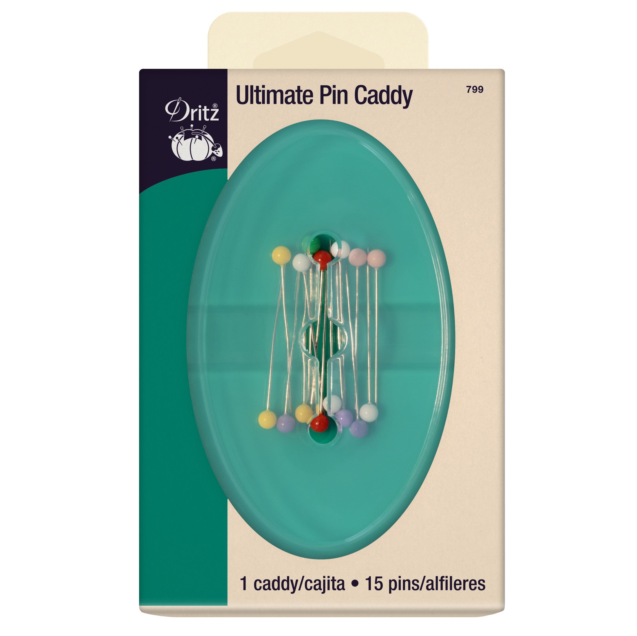 Dritz porte-épingles couture Pin Caddy bleu 1 pièce