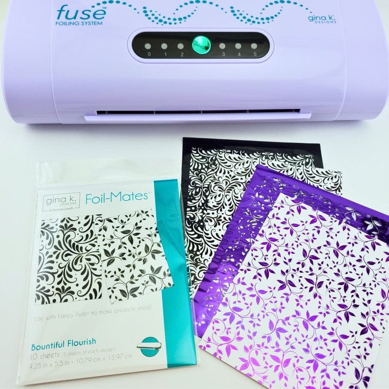 Gina K. Designs Foil-Mates papier à foiler Bountiful Flourish 10 feuilles