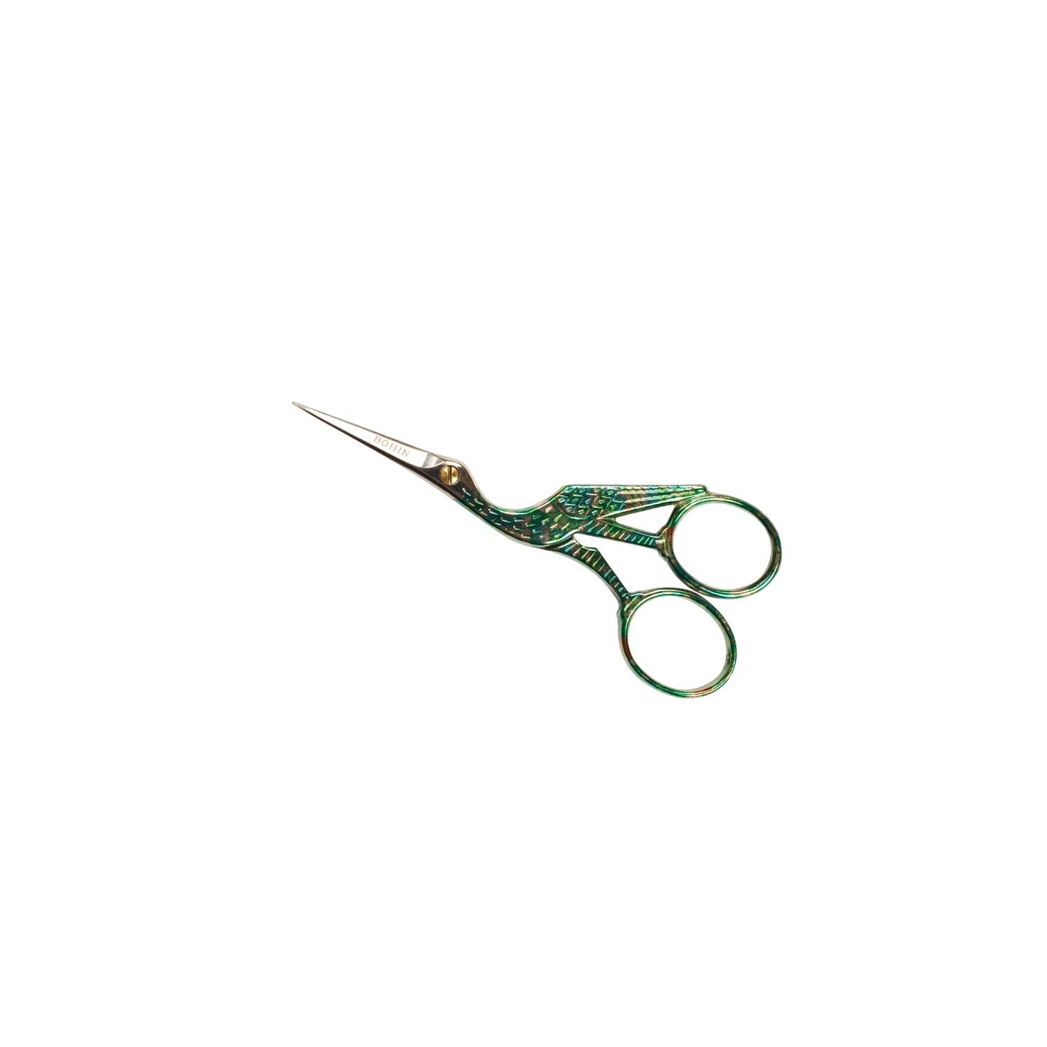 Bohin ciseaux broderie cigogne dorée acier 9 cm