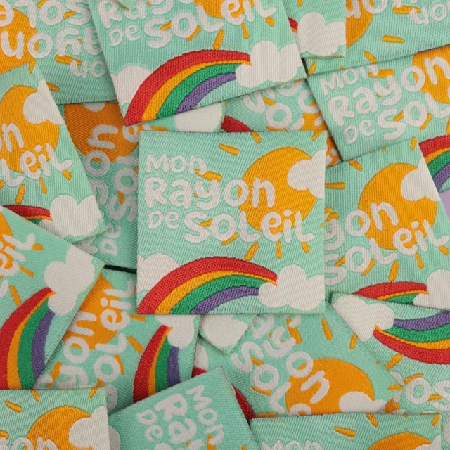 Bohin Mon rayon de soleil étiquette tissée 3,5 cm