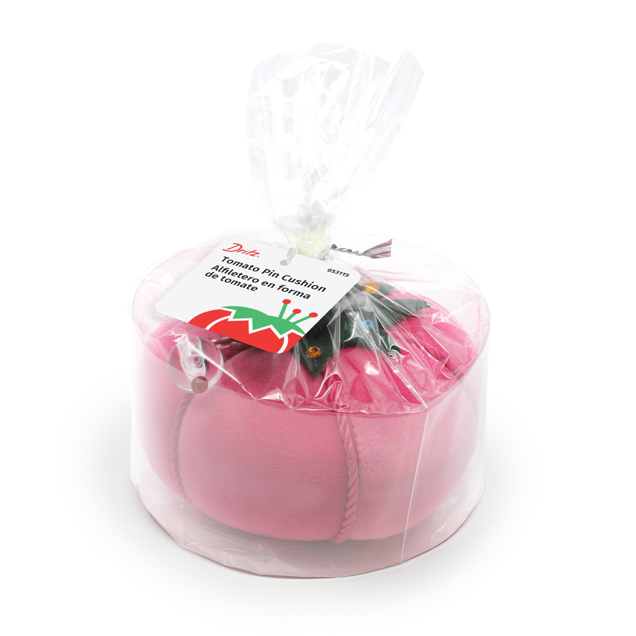 Dritz pelote tomate rose velours 13 cm couture