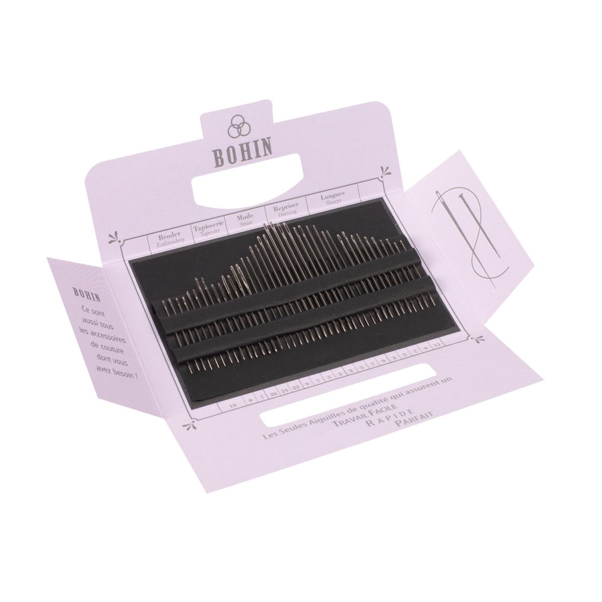 Bohin Solange carnet 40 aiguilles couture broderie