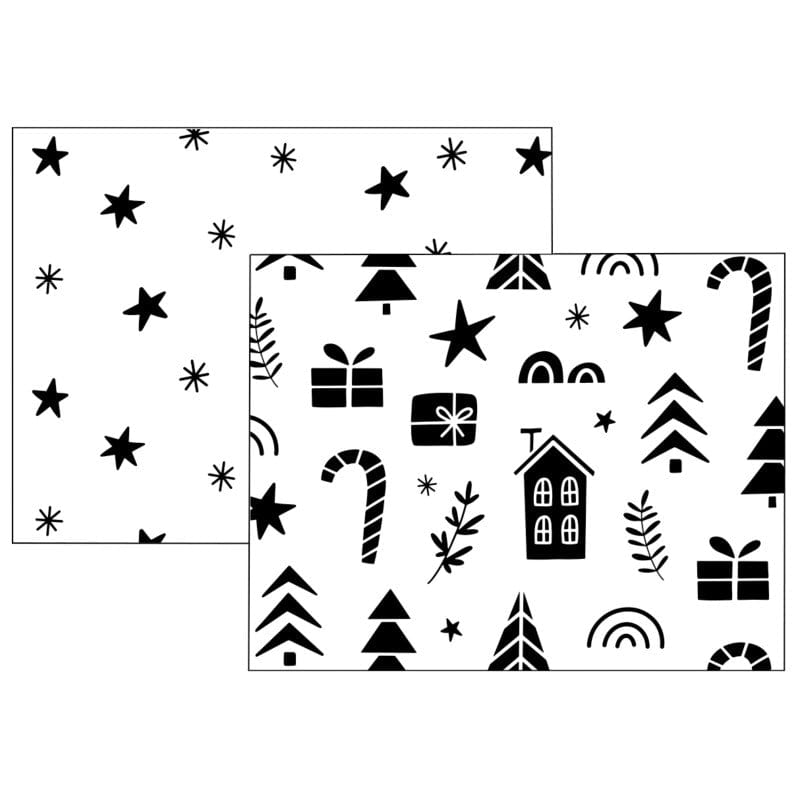 HeatnBond Deco Foil Holiday Rush feuilles toner A2 8 feuilles Noël