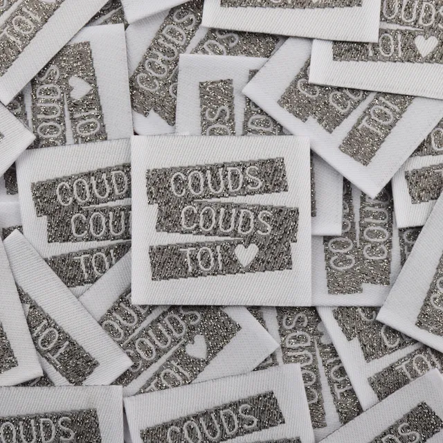 Bohin Étiquettes à coudre étiquette Couds couds toi 3,5 cm