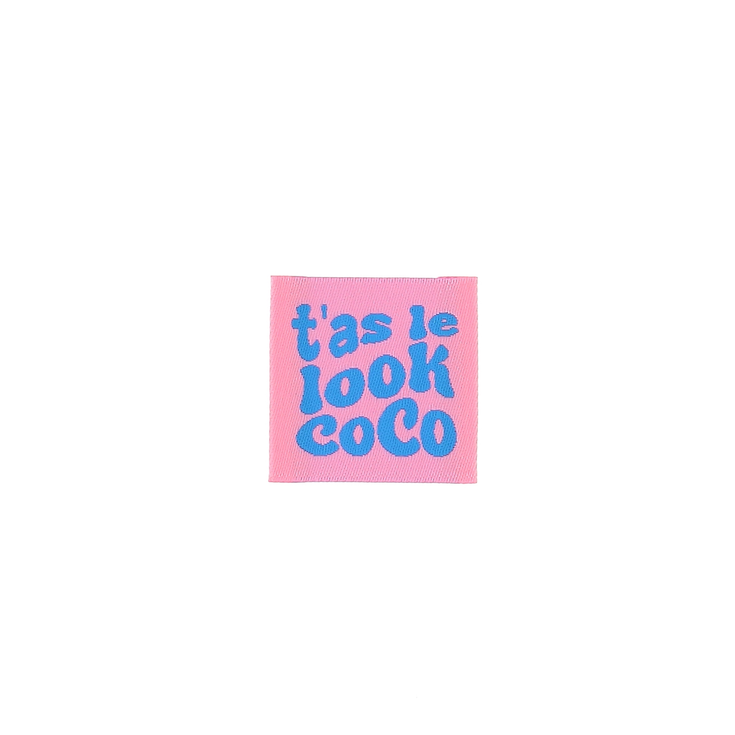 Bohin Étiquettes à coudre Étiquette T'as le look coco 3,5 cm