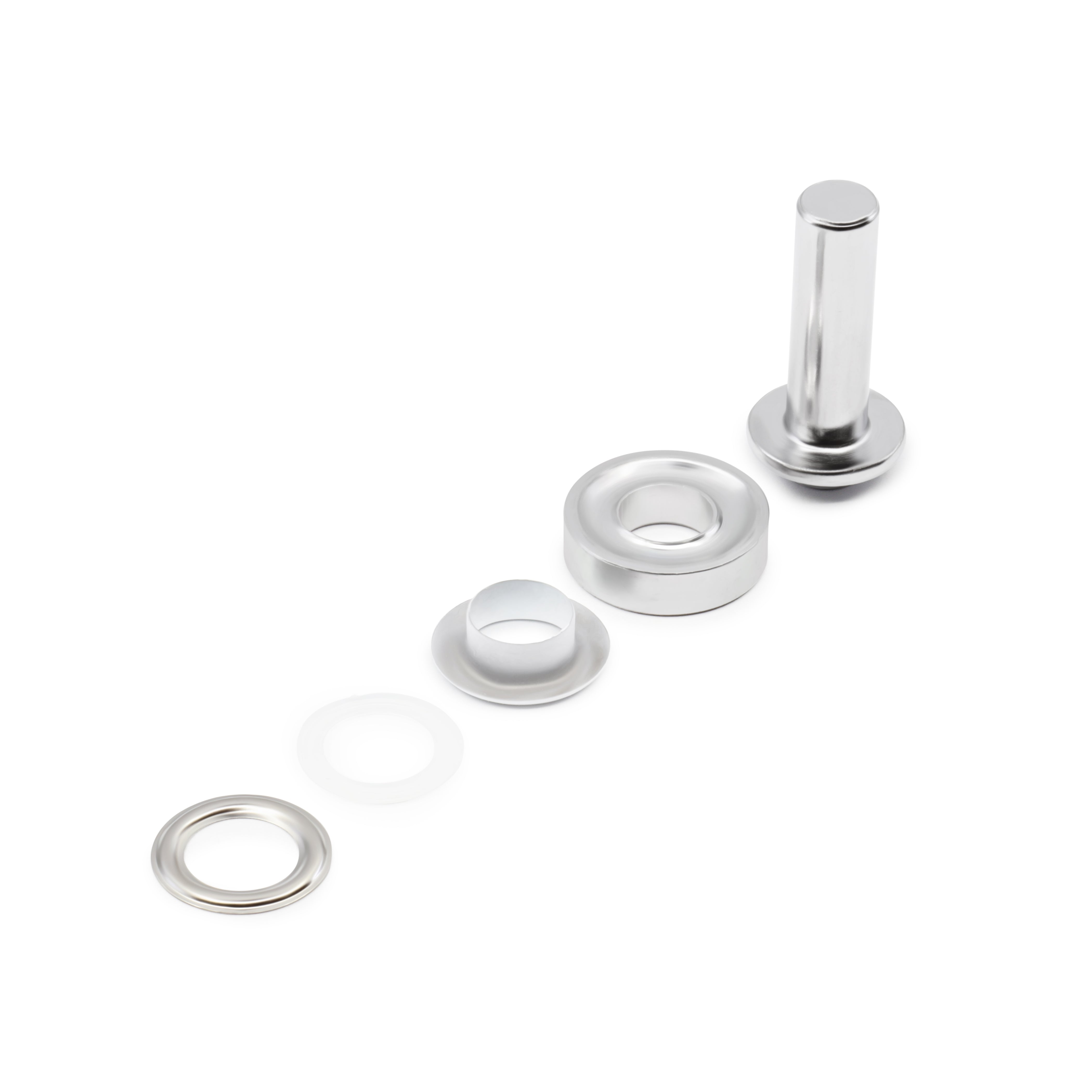 Dritz œillets mode 1/2" kit 8 pièces blanc