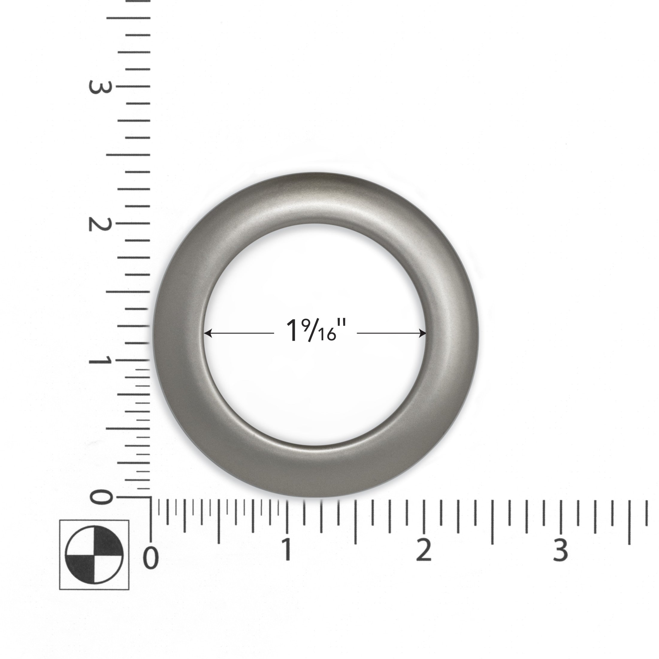 Dritz 1-9/16 œillets rideaux plastique étain x8
