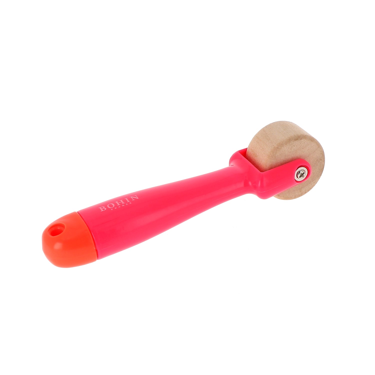 Bohin Rouleau presseur bois couture 15 cm orange
