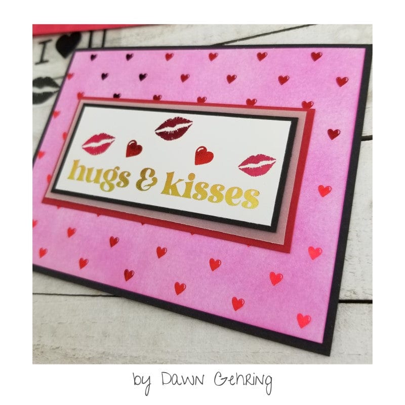 Deco Foil Toner Card Fronts Love Struck cartes A2 coeurs