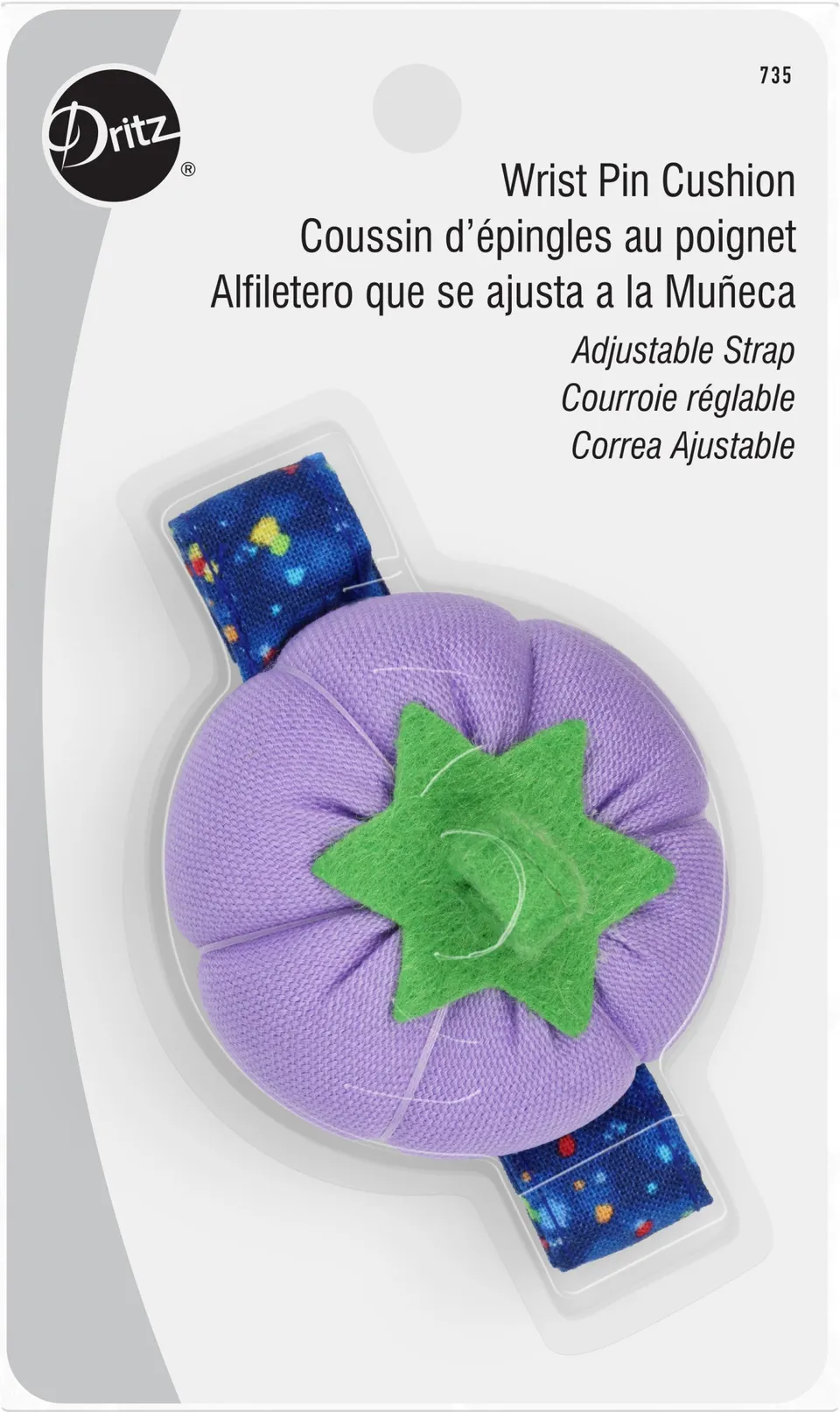 Dritz Pins & Accessories DRITZWRISTPINCUSH pelote poignet tomate violette