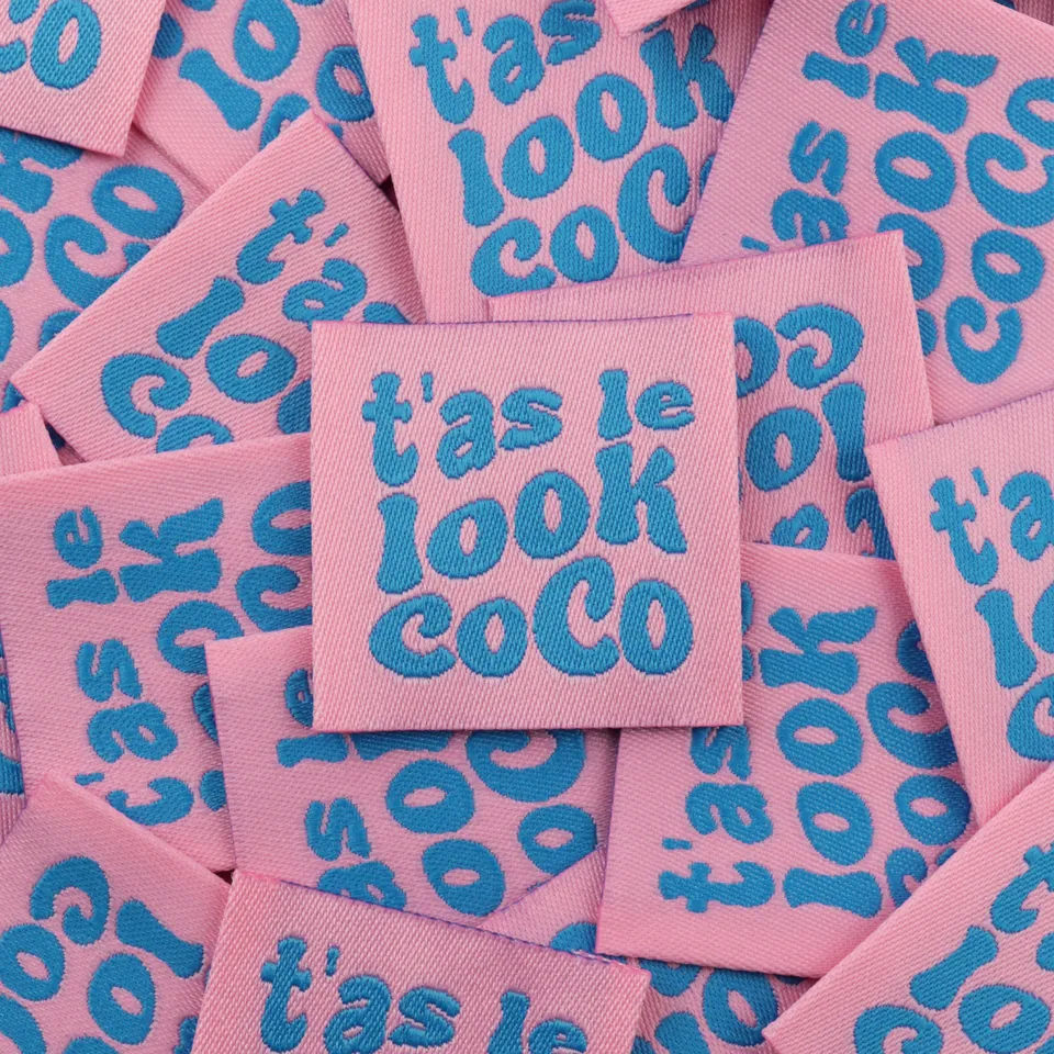 Bohin Étiquettes à coudre Étiquette T'as le look coco 3,5 cm