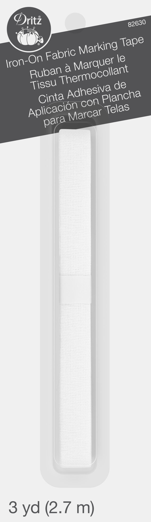 Dritz Ruban thermocollant marquage 82630 10mm x2,7m