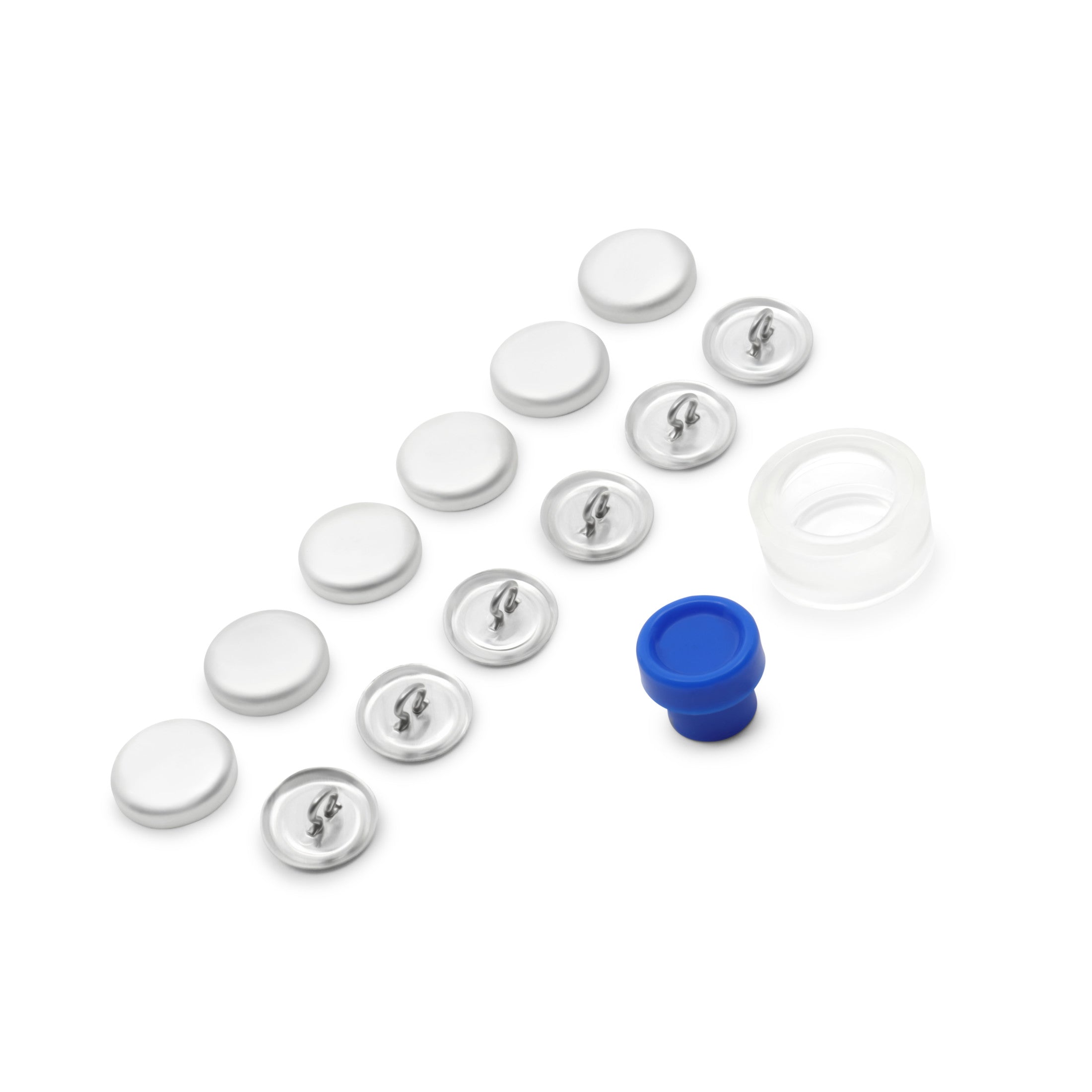 Dritz Kit Boutons à Recouvrir Nickel en Aluminium
