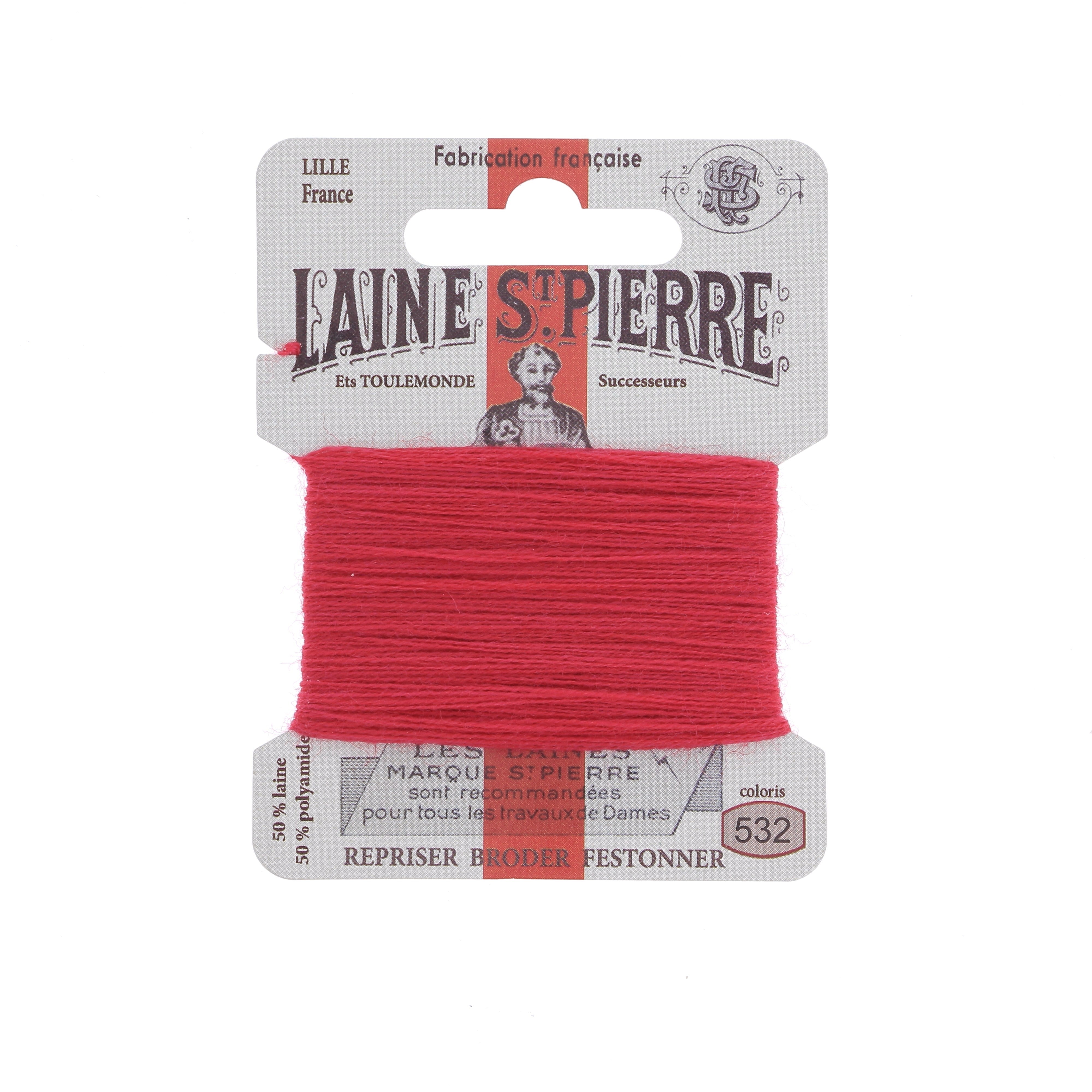 Bohin Laine St Pierre fil à broder Chair 565 laine