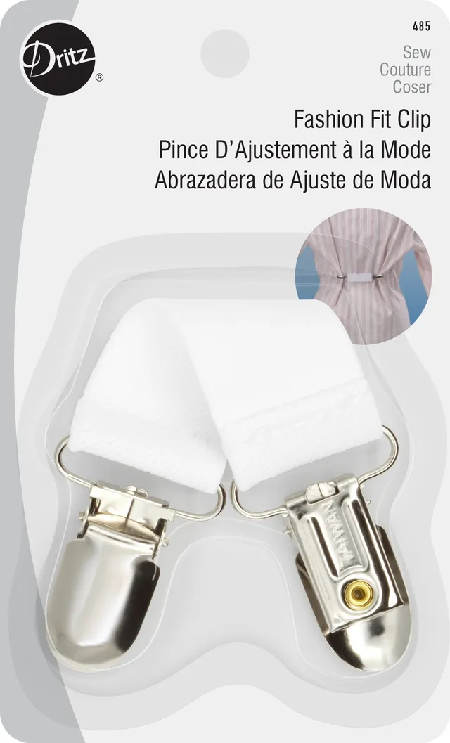 Dritz Fashion Fit Clip Pince Vêtement Blanc 1 Pièce