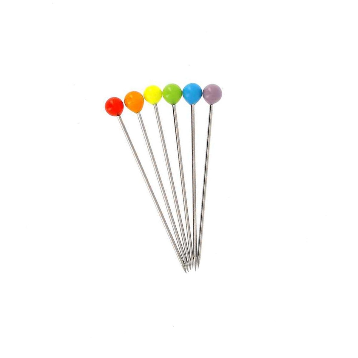 Bohin Épingles tête verre extra-fines 30 mm 80 pièces arc-en-ciel