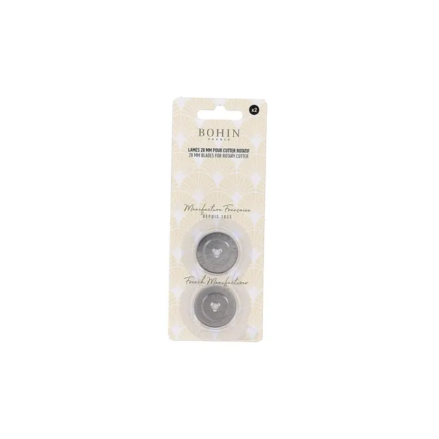 Bohin Coupe Lame cutter rotatif 28 mm + rechange acier