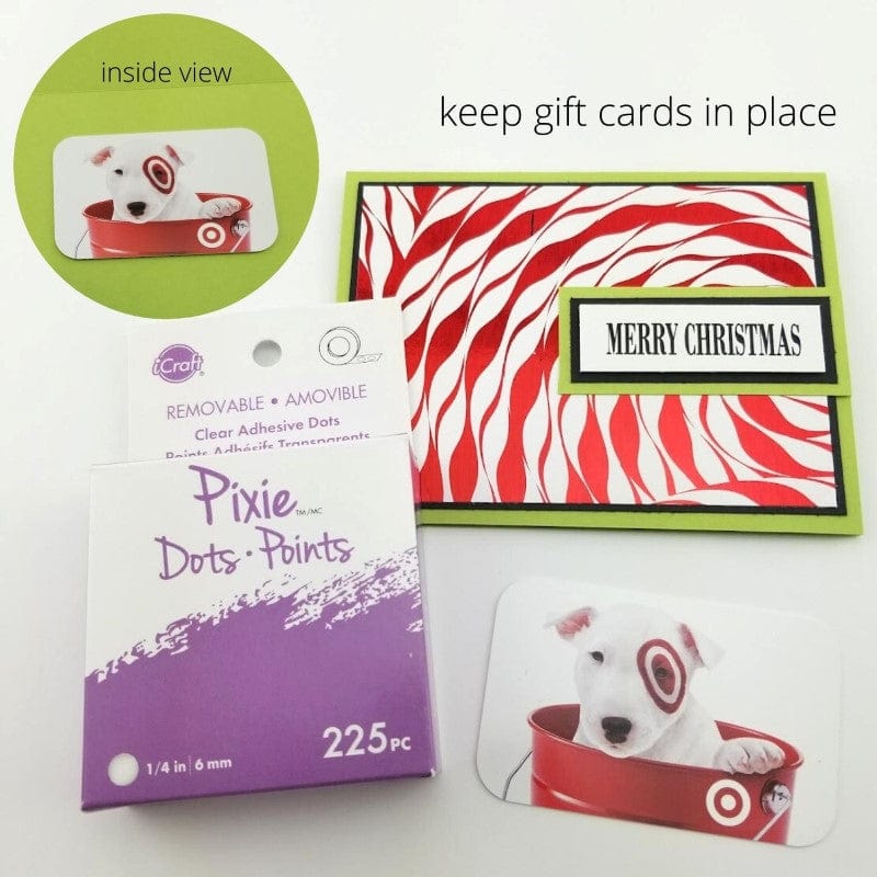 iCraft Pixie Dots pastilles adhésives amovibles x225