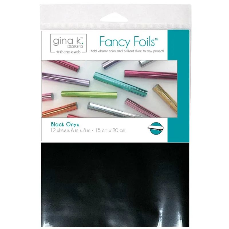 Gina K. Designs Fancy Foil Black Onyx foil transfert x12