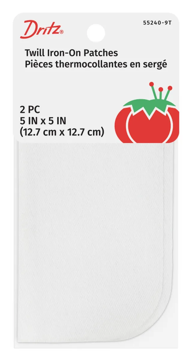 Dritz écussons thermocollants sergé 12,7 cm 2 pcs