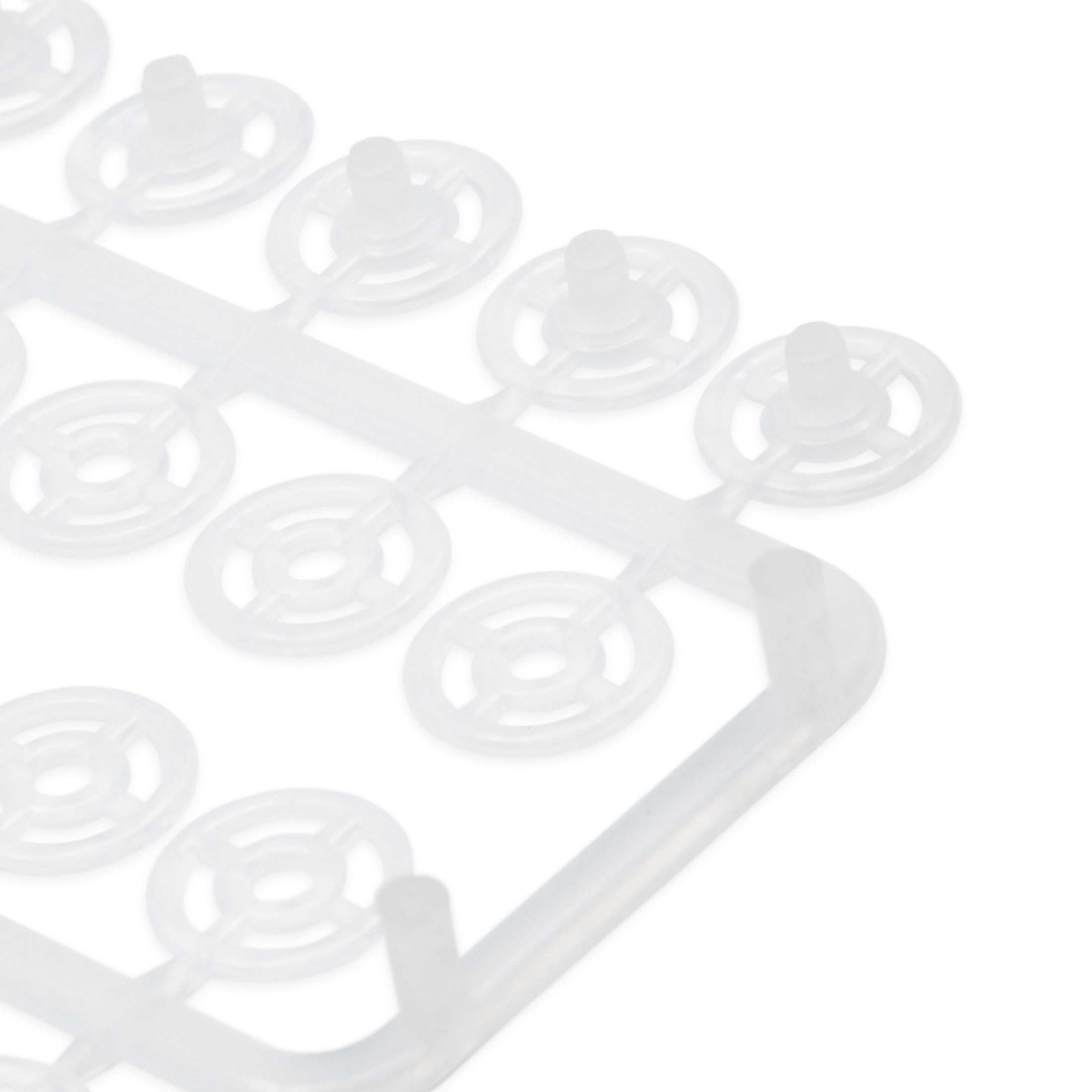 Dritz 85 boutons pression à coudre transparent 8 mm x12