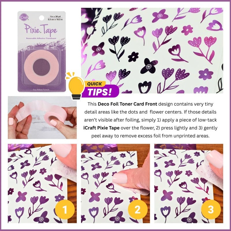 Deco Foil Toner Card Fronts Fresh Florals cartes A2 8 feuilles