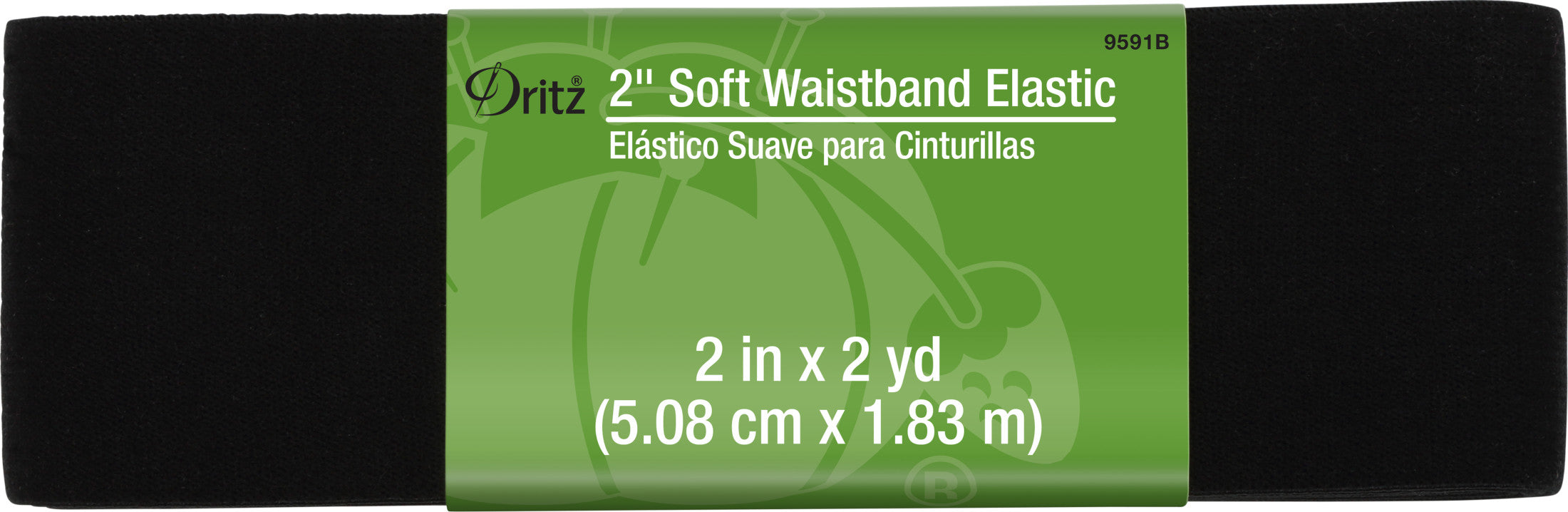 Dritz élastique taille tissu blanc 50 mm 1,8 m