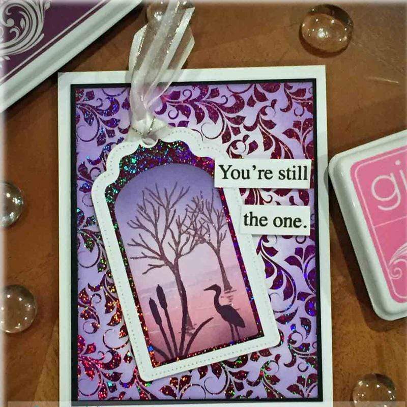HeatnBond Gina K. Designs Foil-Mates papier foil Tag Borders 12 feuilles