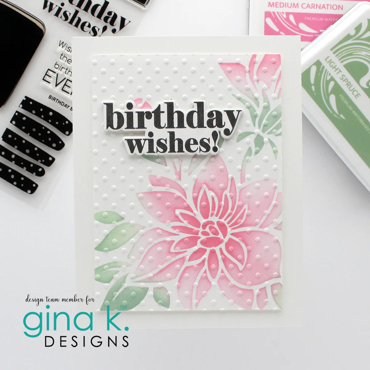 HeatnBond Gina K. Designs Swiss Dot classeur gaufrage pois