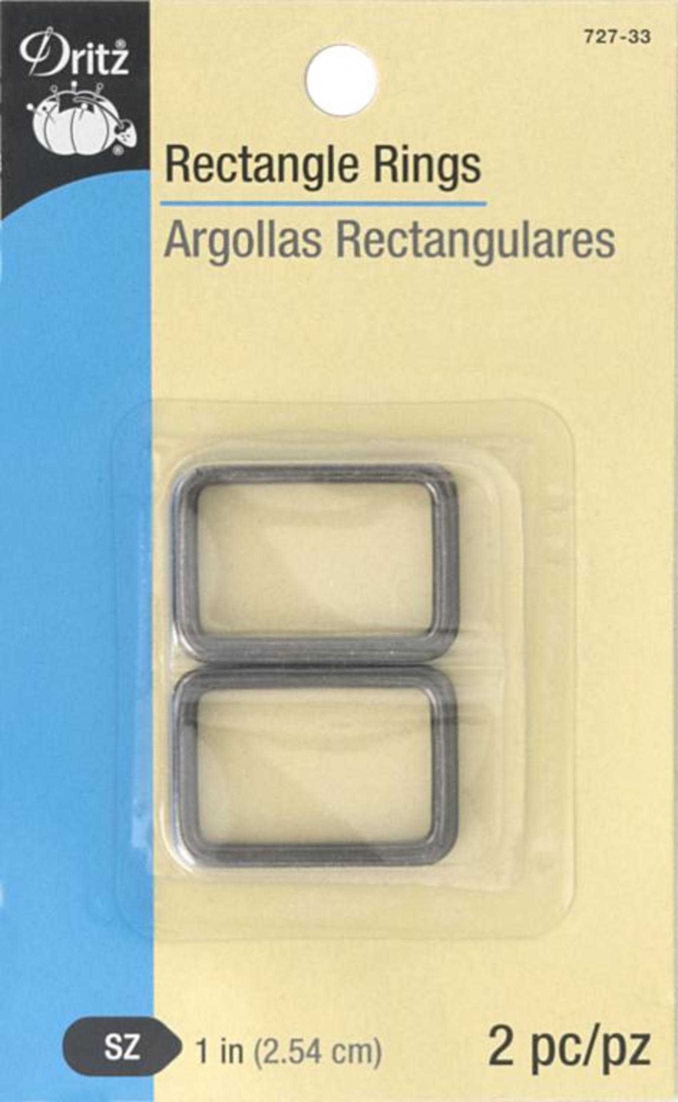 Dritz 727-33 anneaux rectangulaires 25mm canon de fusil x2