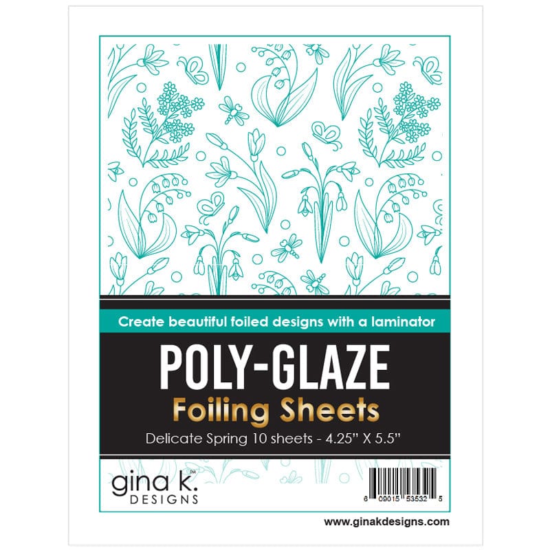 Gina K. Designs Poly-Glaze feuille foil Spring lot 10