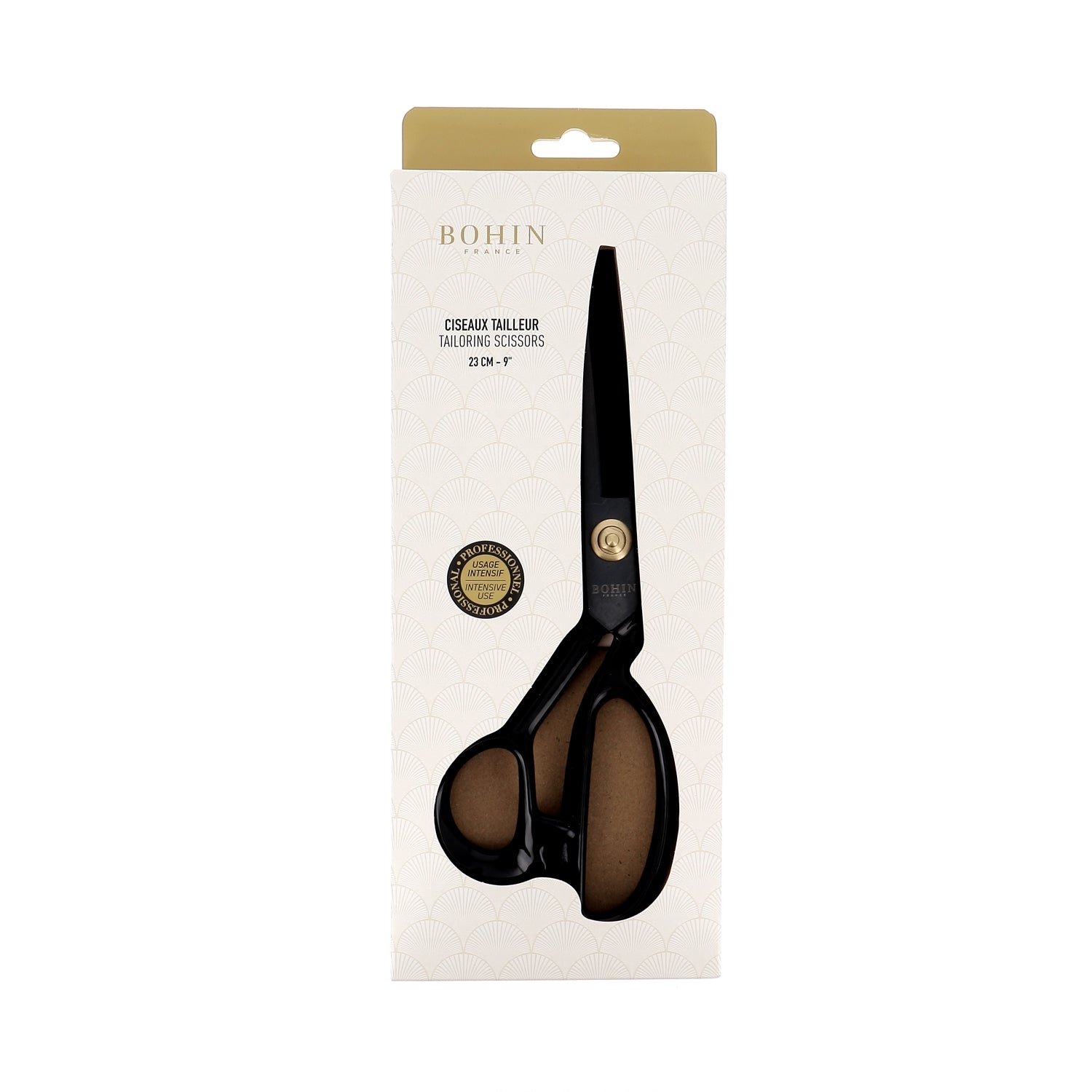 Bohin Coupe Ciseaux tailleur pro acier 25,5 cm tissu épais