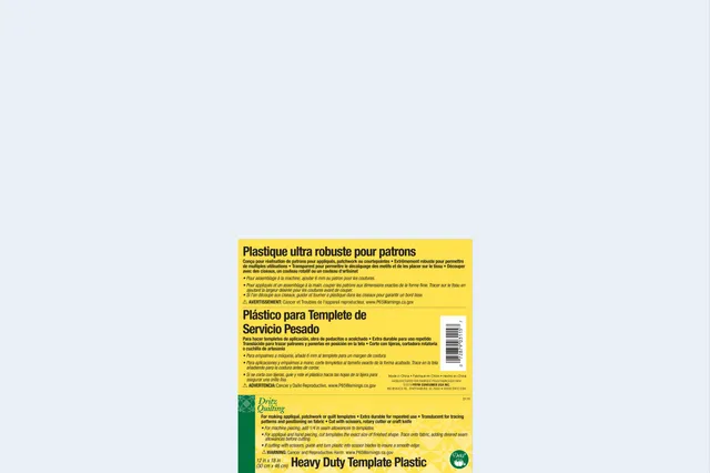 Dritz 3115 gabarit plastique patchwork 30x45 cm transparent