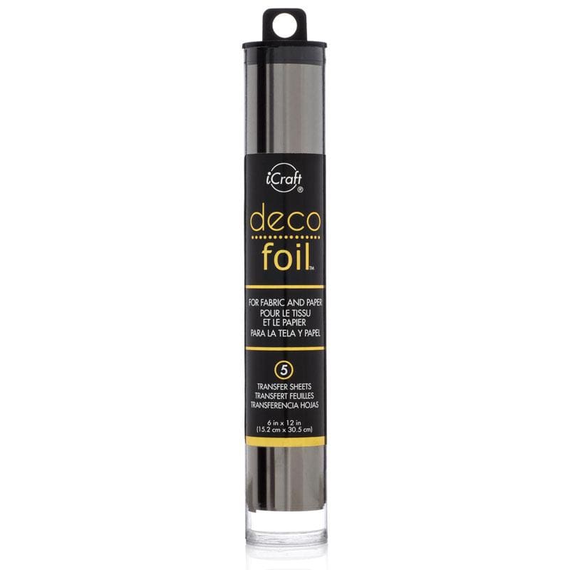 HeatnBond Deco Foil feuille transfert Pewter 15x30 cm x5