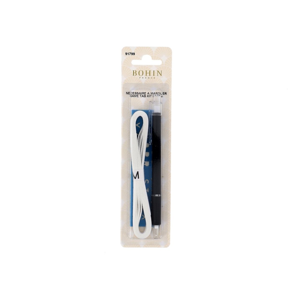 Bohin Étiquette thermocollante vêtement 4 m personnalisable