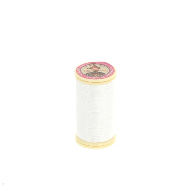 Fil Au Chinois Fil Patchwork Glacé N°50 100 m Blanc 100