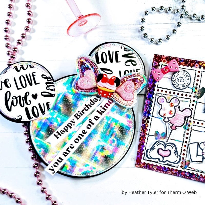 HeatnBond Deco Foil Toner Sheets papier foil Lots of Love 8 feuilles