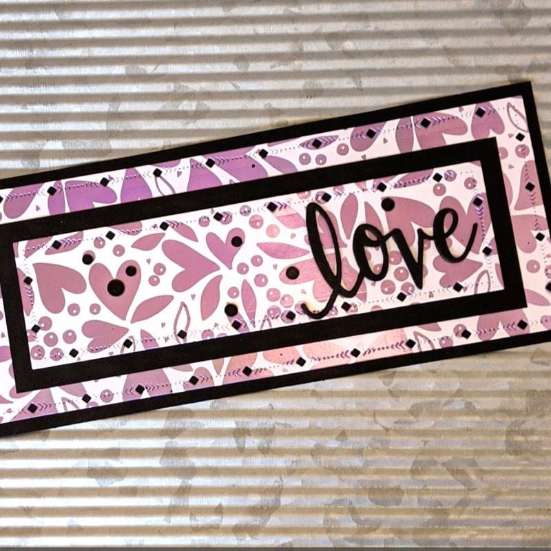 HeatnBond Deco Foil Love Blooms feuille toner slimline x6