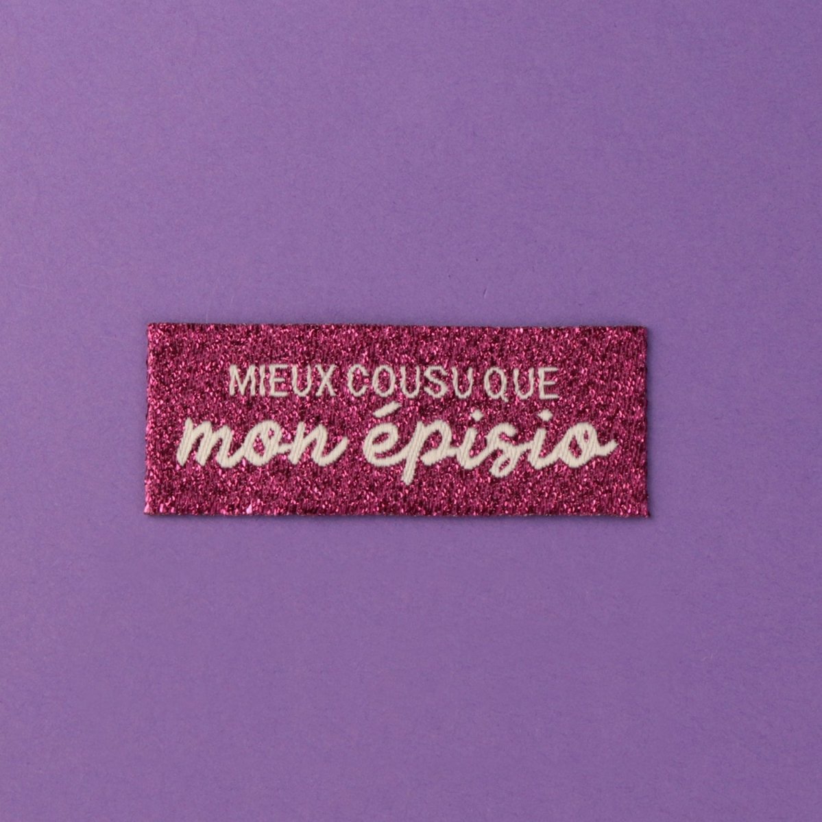 Bohin Étiquette mieux cousu que mon épisio 50x20mm