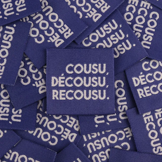 Bohin Étiquette Cousu décousu recousu 3,5 cm à coudre