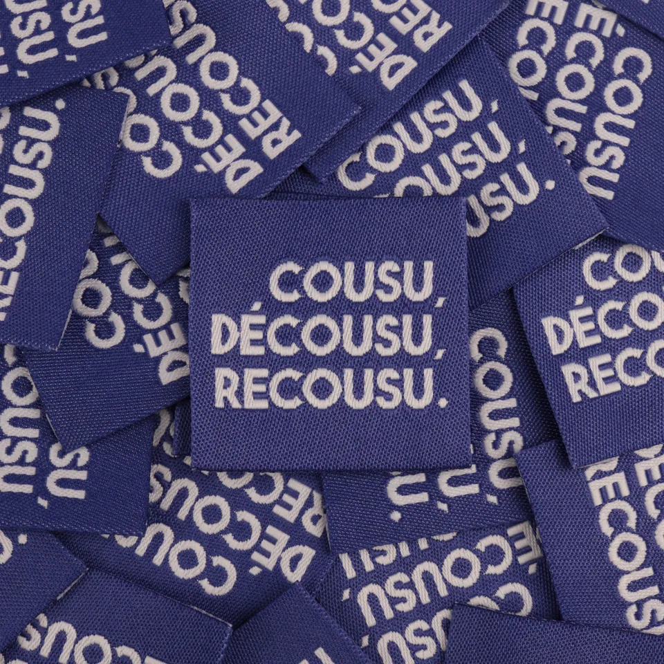 Bohin Étiquette Cousu décousu recousu 3,5 cm à coudre