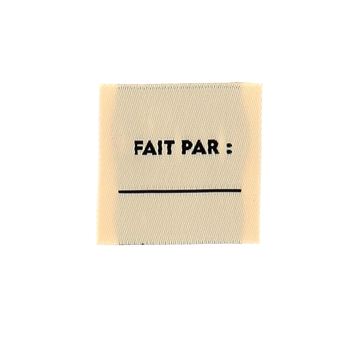 Bohin Étiquettes à coudre Fait par étiquette tissée 3,5 cm