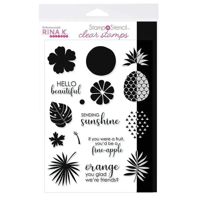 Rina K. Designs StampnStencil tampons Sending Sunshine set