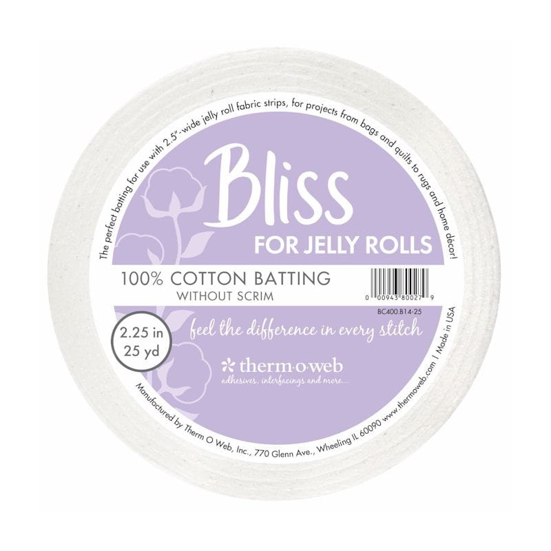 HeatnBond Bliss ouatine coton jelly roll 5,7 cm x 22,86 m 100% coton