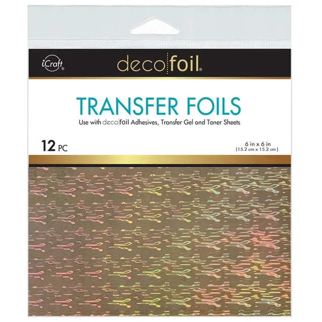 HeatnBond Deco Foil feuille transfert Firelight 15x15 cm x12