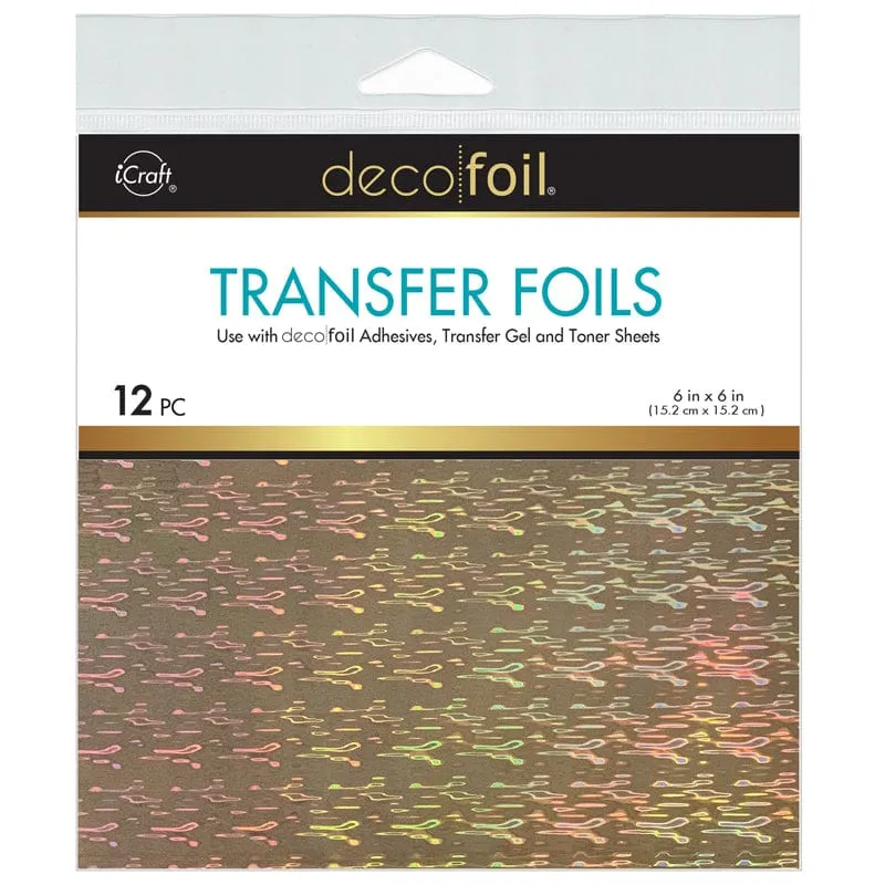 HeatnBond Deco Foil feuille transfert Firelight 15x15 cm x12